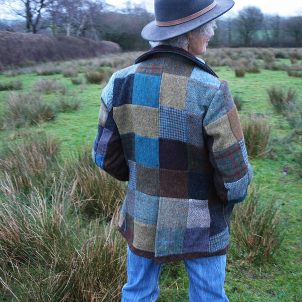 Harris Tweed Fabric Patchwork Jacket